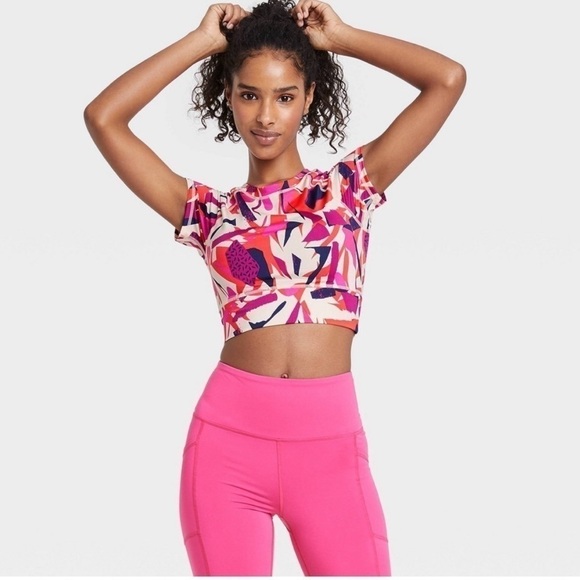 J Dow Fitness x Target History Month Crop Active 1x 3x - Picture 2 of 2